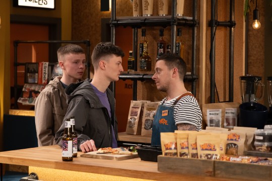 Josh confronts Matty at The Hide as Samson watches in Emmerdale